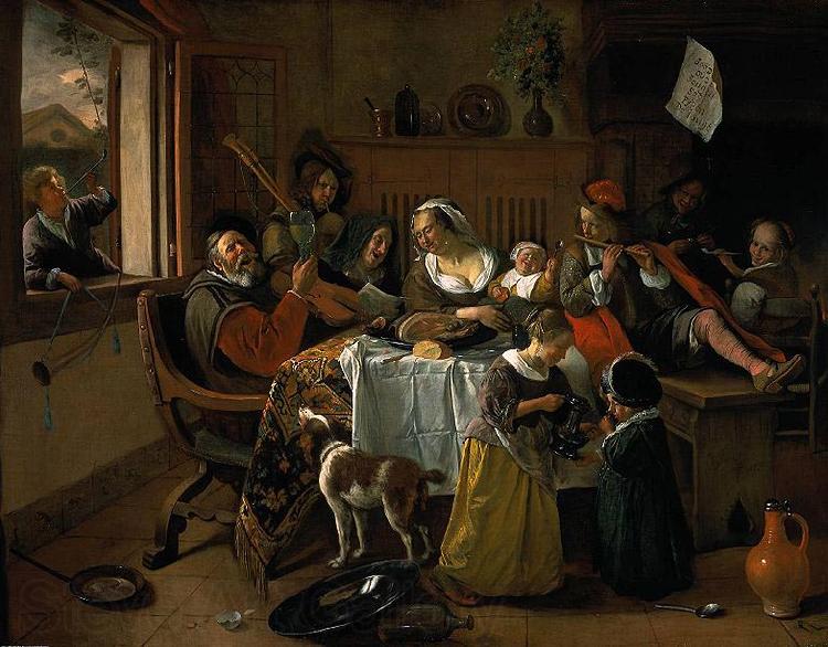 Jan Steen The merry family France oil painting art